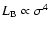 $L_{\rm B}\propto\sigma^4$