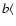 $b \langle$