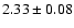 $2.33 \pm 0.08$