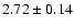 $2.72 \pm 0.14$