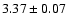 $3.37 \pm 0.07$