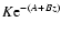 $K{\rm e}^{-(A+Bz)}$