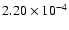 $2.20\times10^{-4}$