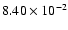 $8.40\times10^{-2}$