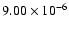 $9.00\times10^{-6}$