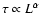 $\tau \propto L^\alpha$