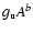 $g_{\rm u} A^b$