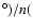 $^\circ)/n($
