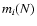 $m_i({\it N})$