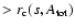 $> r_{\rm c}(s, A_{\rm tot})$