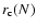 $r_{\rm c}(N)$
