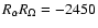 $R_\alpha R_\Omega=-2450$