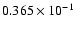 $0.365\times 10^{-1}$
