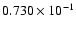 $0.730\times 10^{-1}$