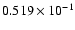 $0.519\times 10^{-1}$