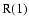 ${\rm {R(1)}}$