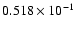 $0.518\times 10^{-1}$