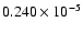 $0.240\times 10^{-5}$