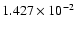 $1.427 \times 10^{-2}$