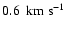 $0.6~{\rm ~ km ~ {s}^{-1}}$