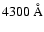 $4300~\textrm{\AA}$