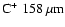 ${\rm C^{+}~ 158~\mu m}$