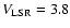 $V_{\rm LSR}=3.8$