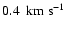 $0.4~{\rm ~ km ~ {s}^{-1}}$