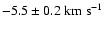 $-5.5\pm0.2~{\rm {km~ s}^{-1}}$
