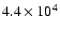 $4.4 \times 10^{4}$