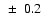 $~\pm~0.2$