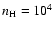 $n_{\rm H}=10^4$