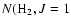 $N({\rm {H}_{2}},J=1$