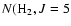 $N({\rm {H}}_{2},J=5$