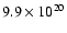 $9.9\times10^{20}$