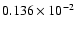 $0.136\times 10^{-2}$