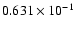 $0.631\times 10^{-1}$