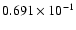 $0.691\times10^{-1}$