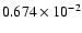 $0.674\times10^{-2}$