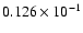$0.126\times 10^{-1}$