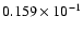 $0.159\times 10^{-1}$