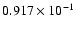 $0.917\times 10^{-1}$