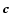 $\vec{c}$