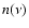 $n(\nu)$