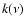$k(\nu)$
