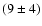 $(9\pm4)$