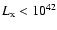 $L_{\rm
x}<10^{42}$