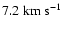 $7.2~{\rm km~s}^{-1}$