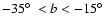 $-35\hbox{$^\circ$ }< b < -15\hbox{$^\circ$ }$