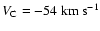 $V_{\rm C} = -54~{\rm km~s}^{-1}$